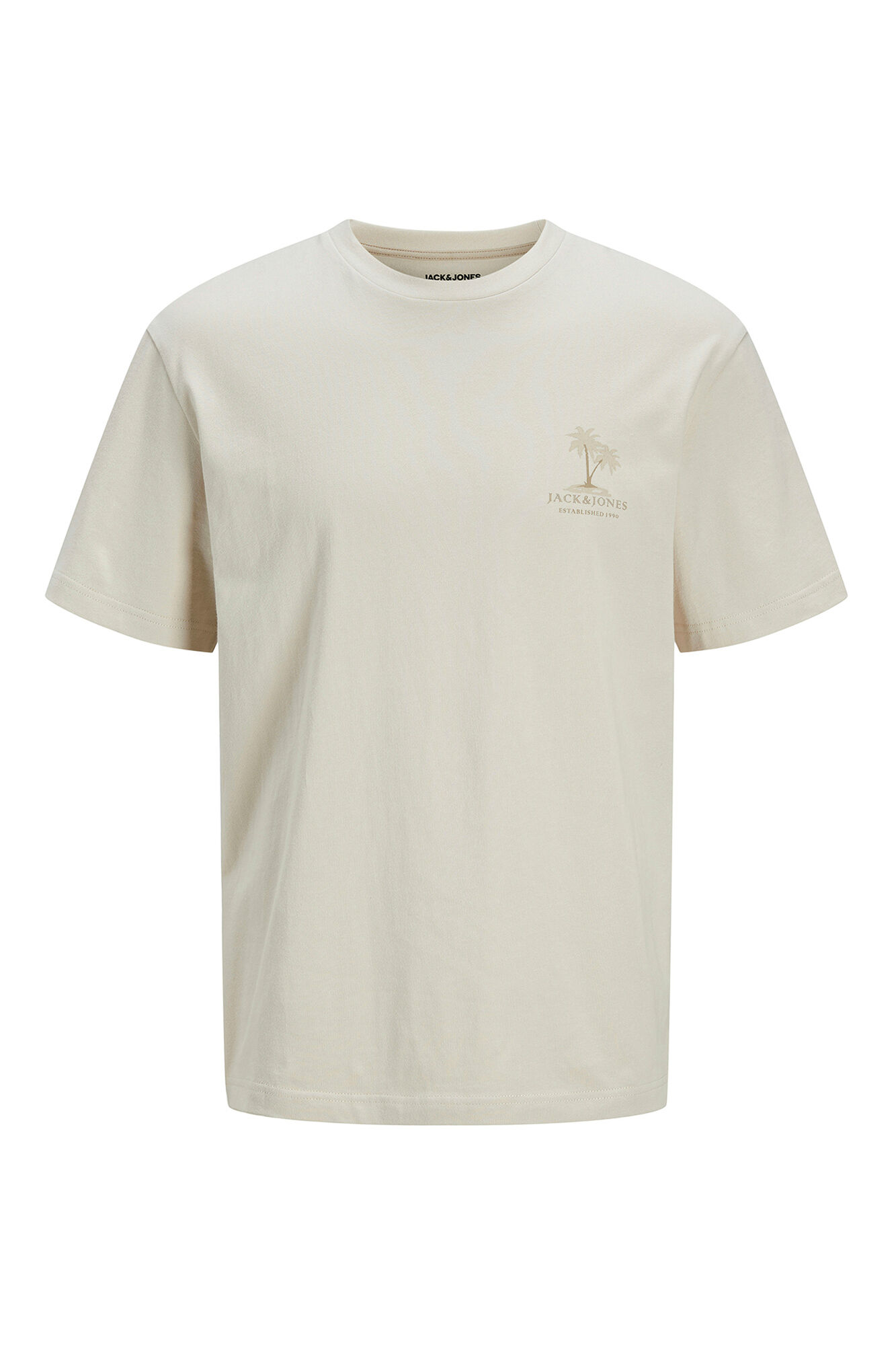 Jack & Jones Playera back print gris