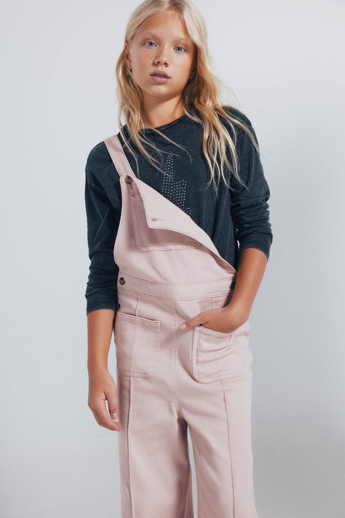 Springfield Kids Overol largo bolsillos ni&ntilde;a rosa