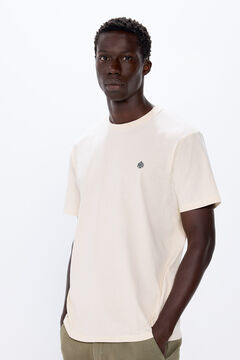Springfield Playera básica cuello redondo blanco