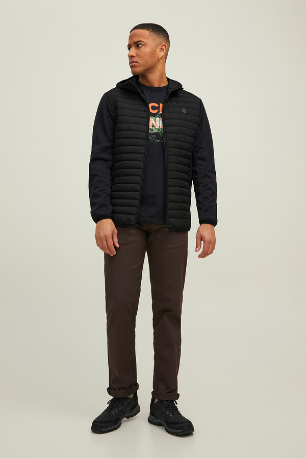 Jack & Jones Chamarra acolchada combinada negro