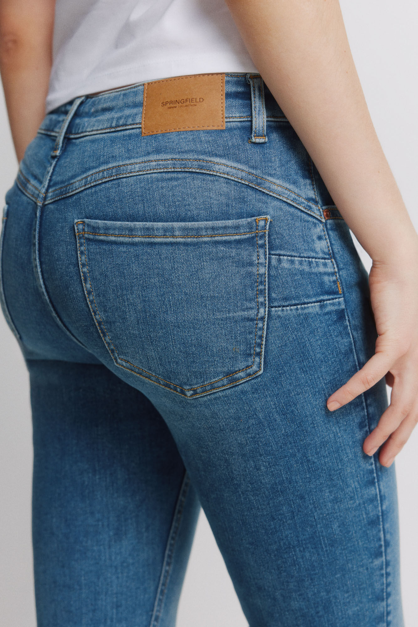 Springfield Jeans push-up azul