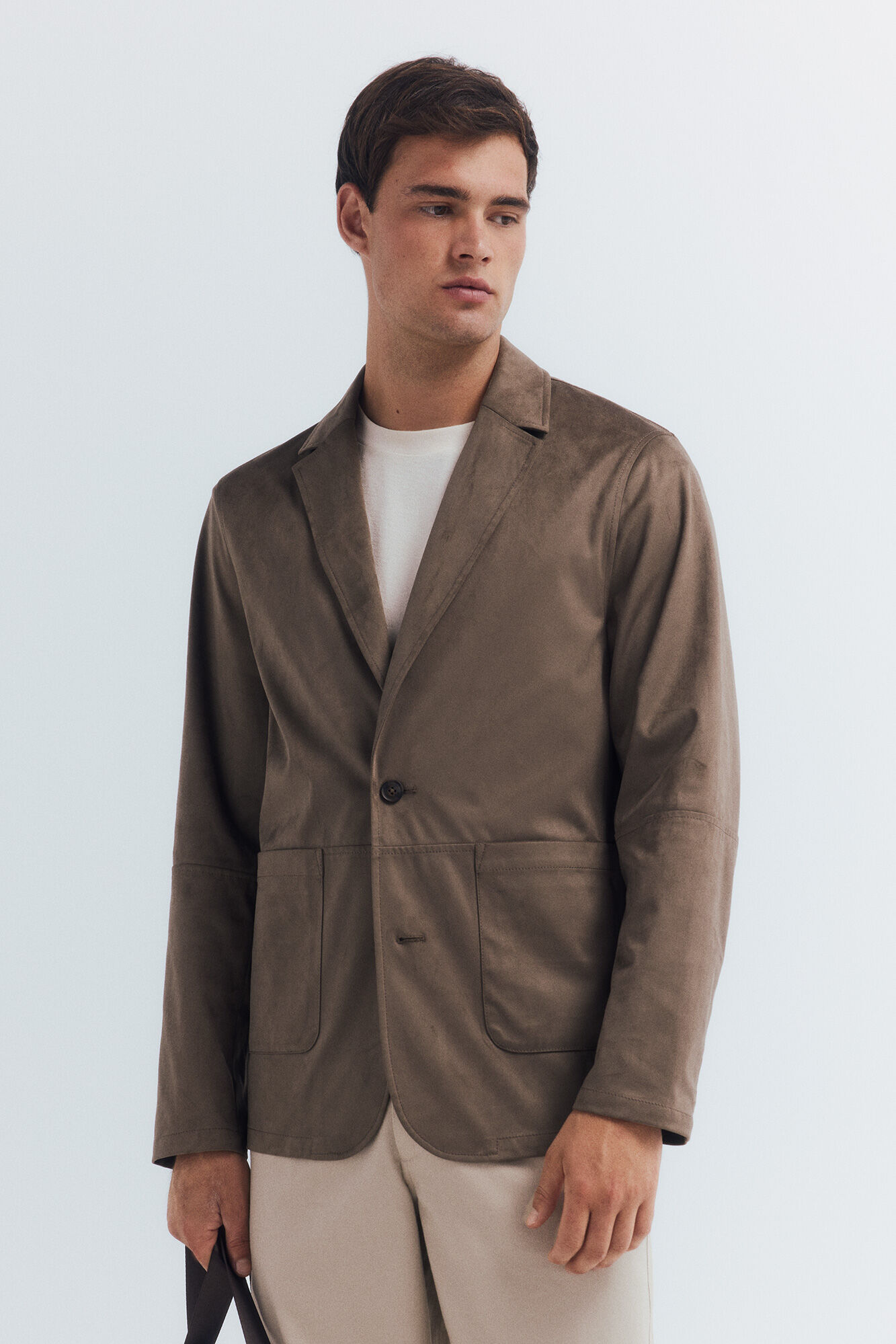 Springfield Blazer efecto ante caf&eacute;