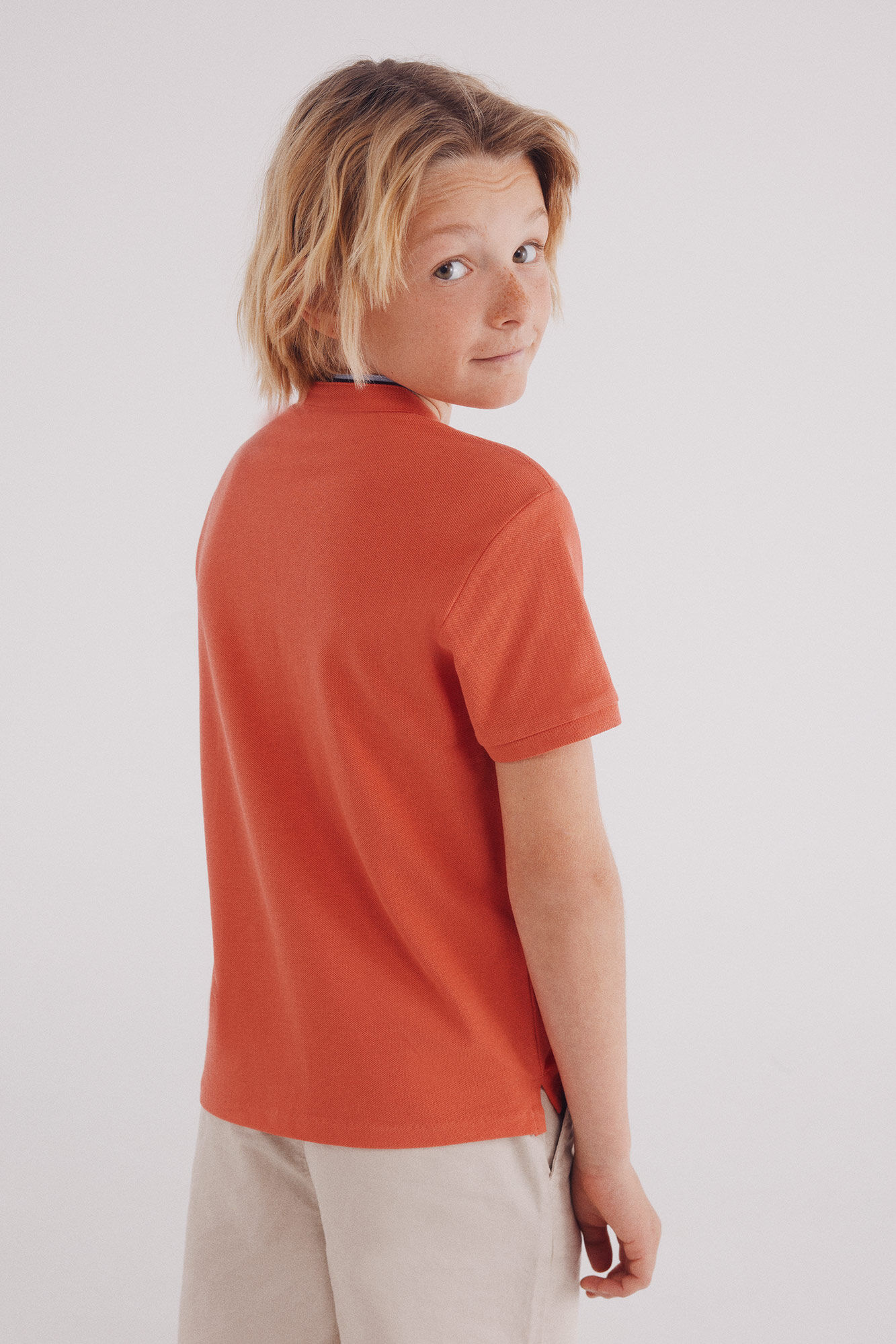 Springfield Kids Polo cuello mao ni&ntilde;o coral