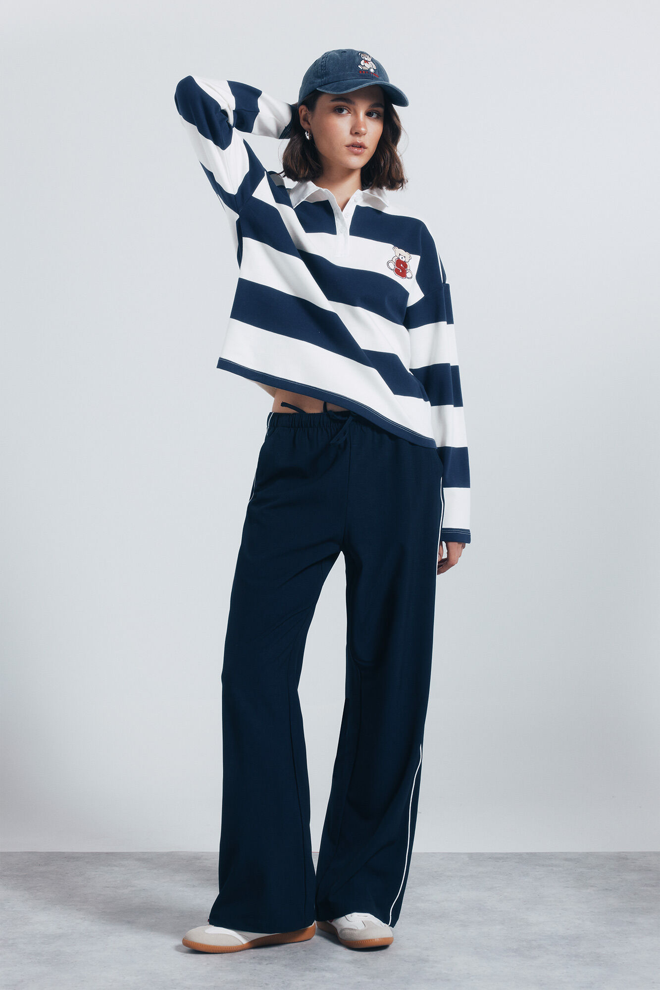 Springfield Polo rayas detalle bordado marino