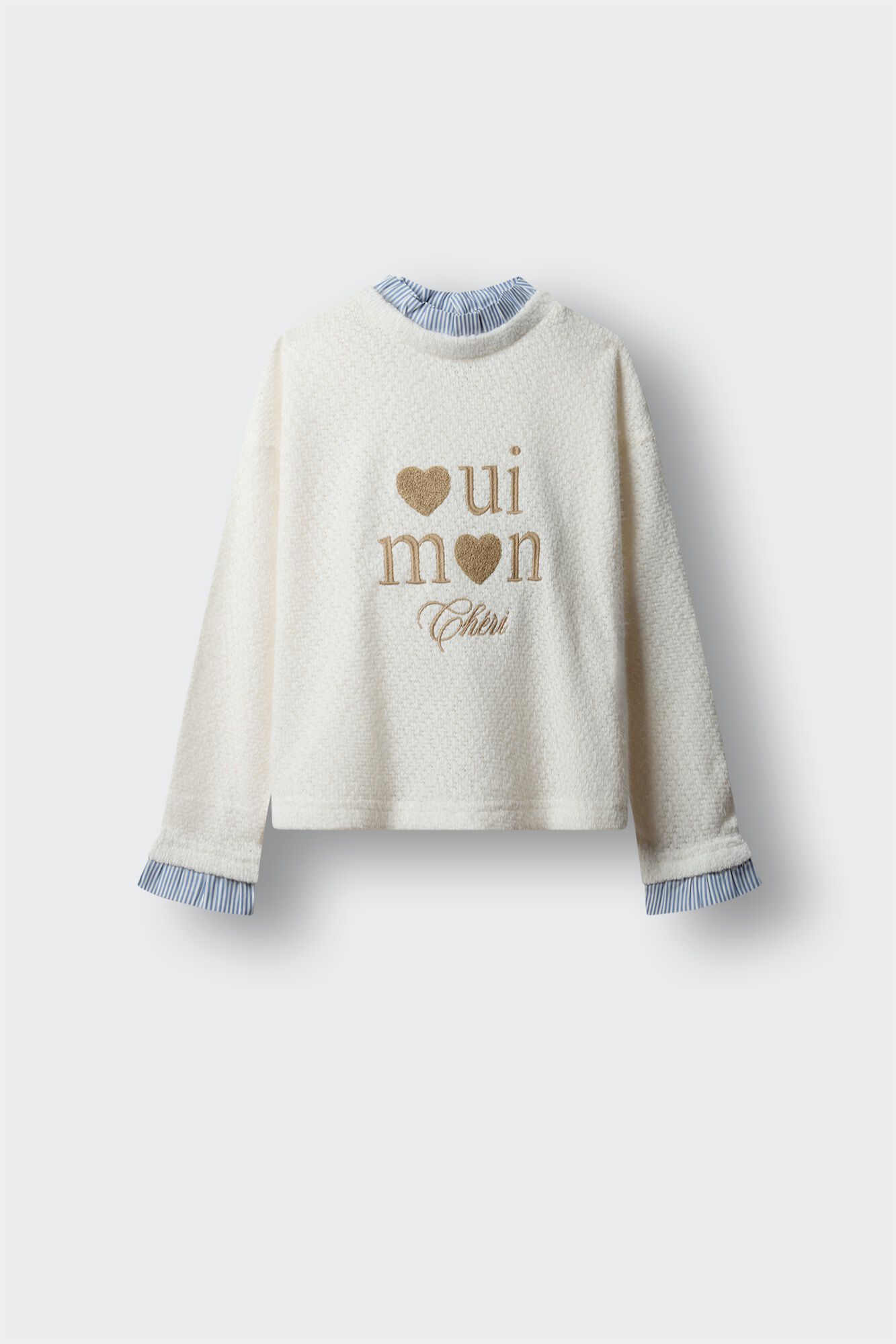 Springfield Kids Playera manga larga "Oui" ni&ntilde;a