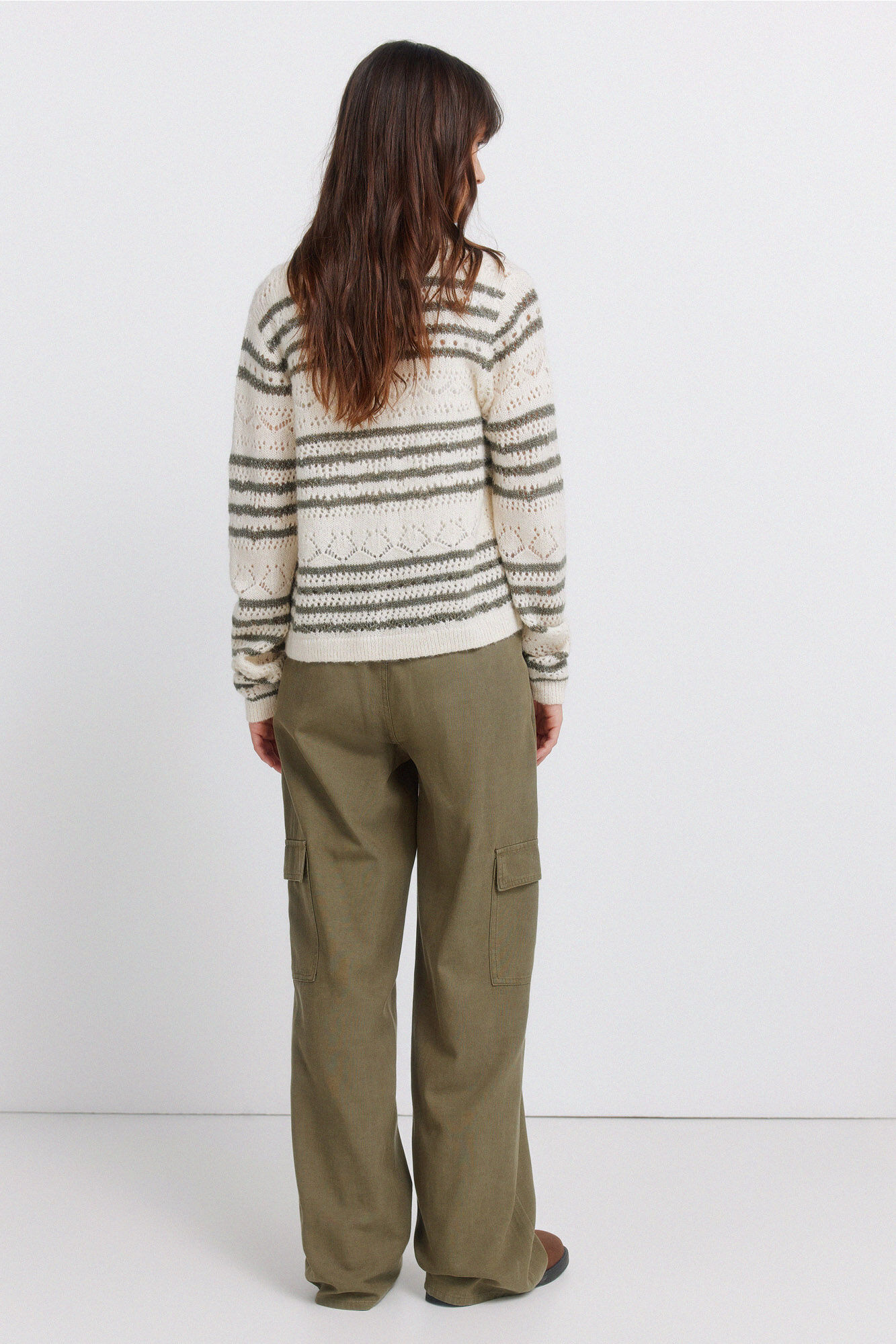 Springfield Pantal&oacute;n cargo de algod&oacute;n khaki