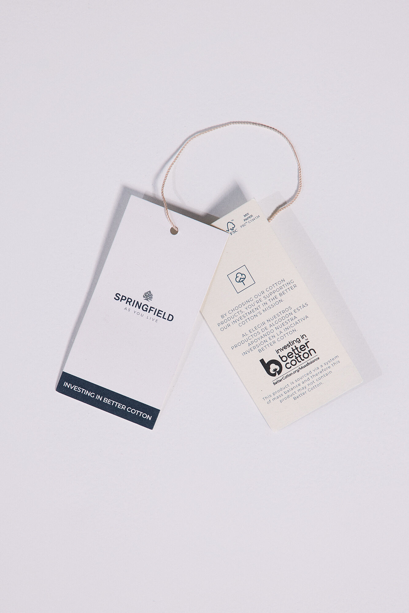 Springfield Playera gr&aacute;fica algod&oacute;n manga vuelta natural