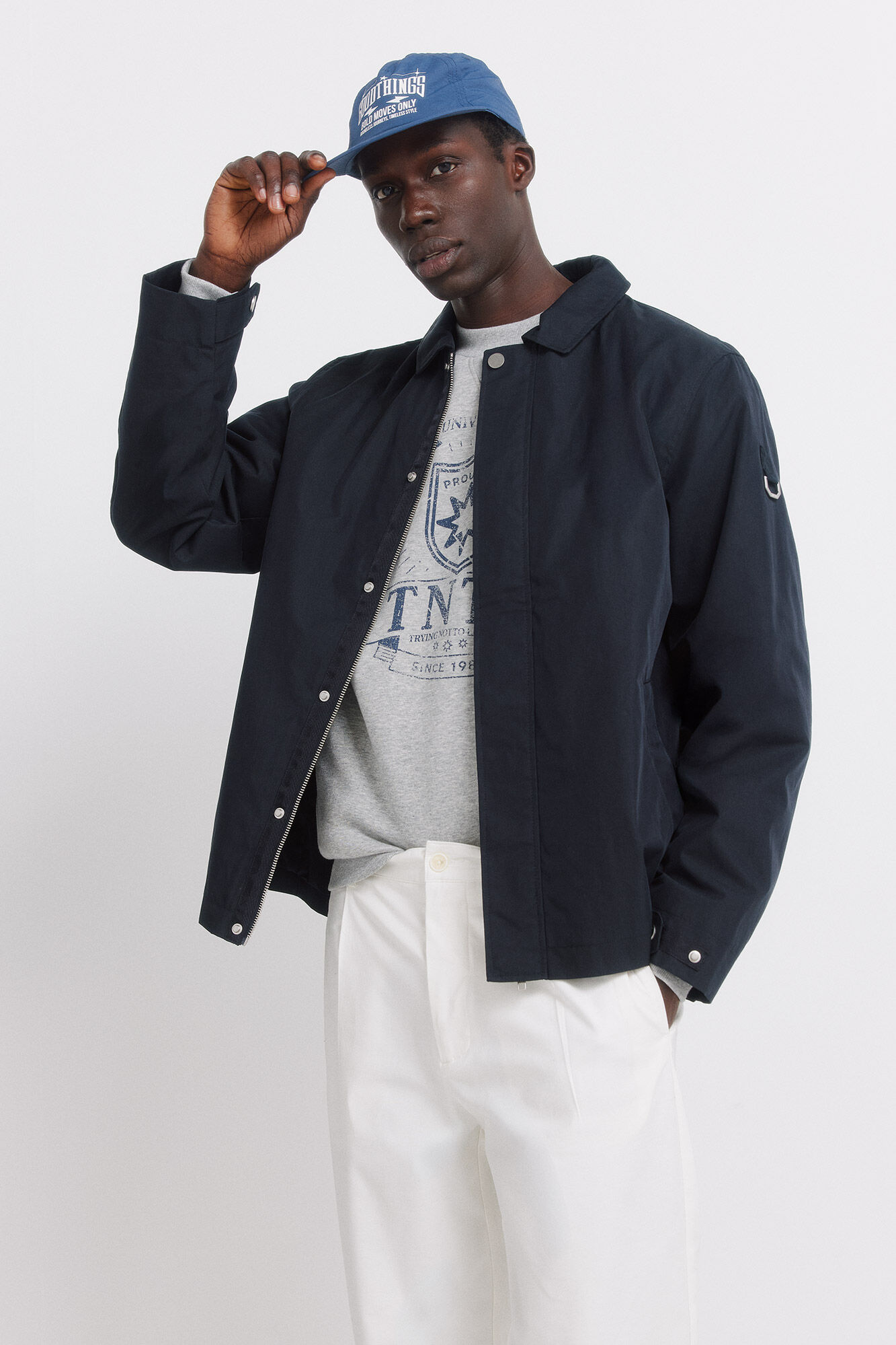 Springfield Pantal&oacute;n recto relaxed fit marfil