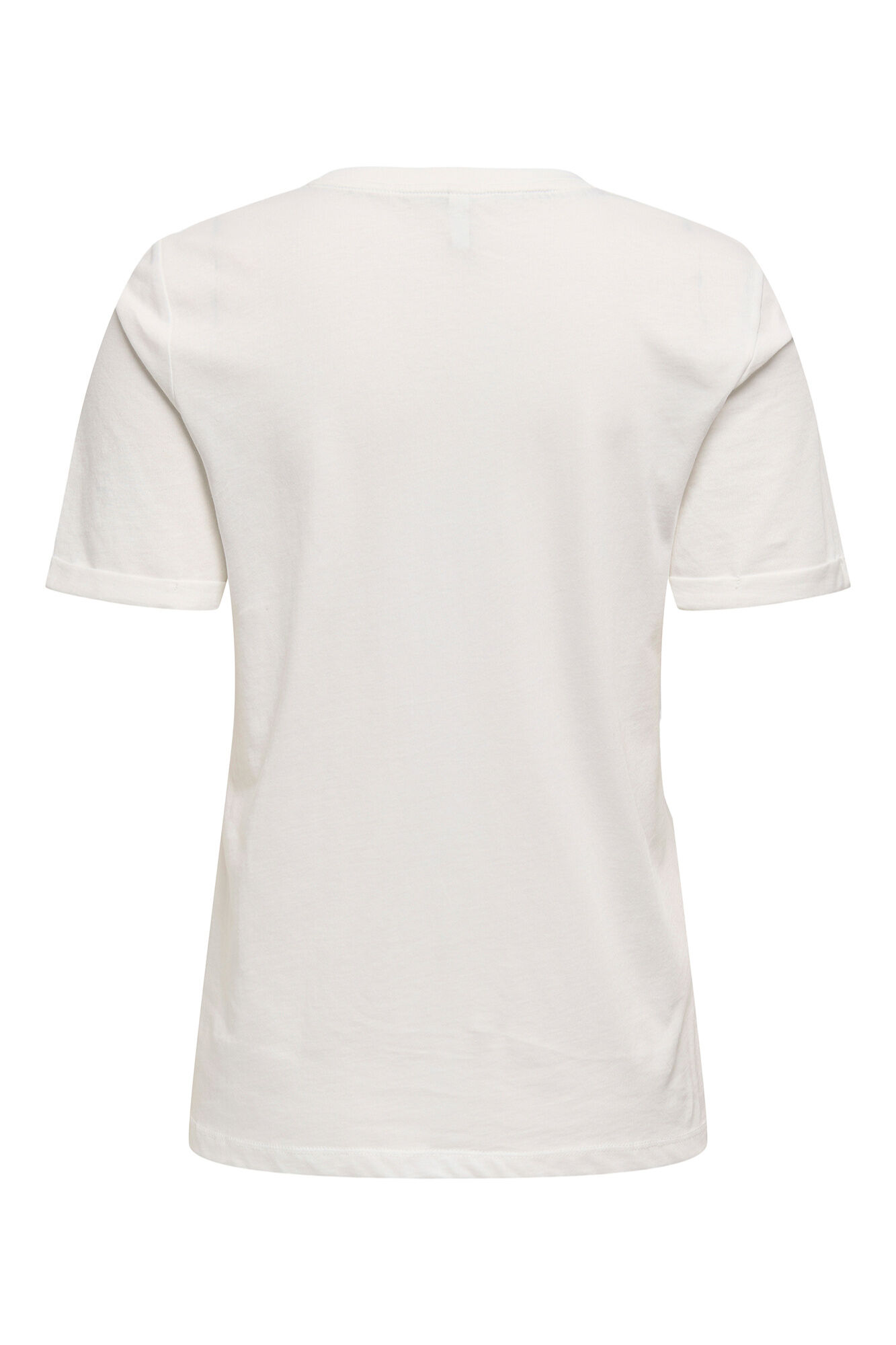 Only Playera con dibujo frontal blanco