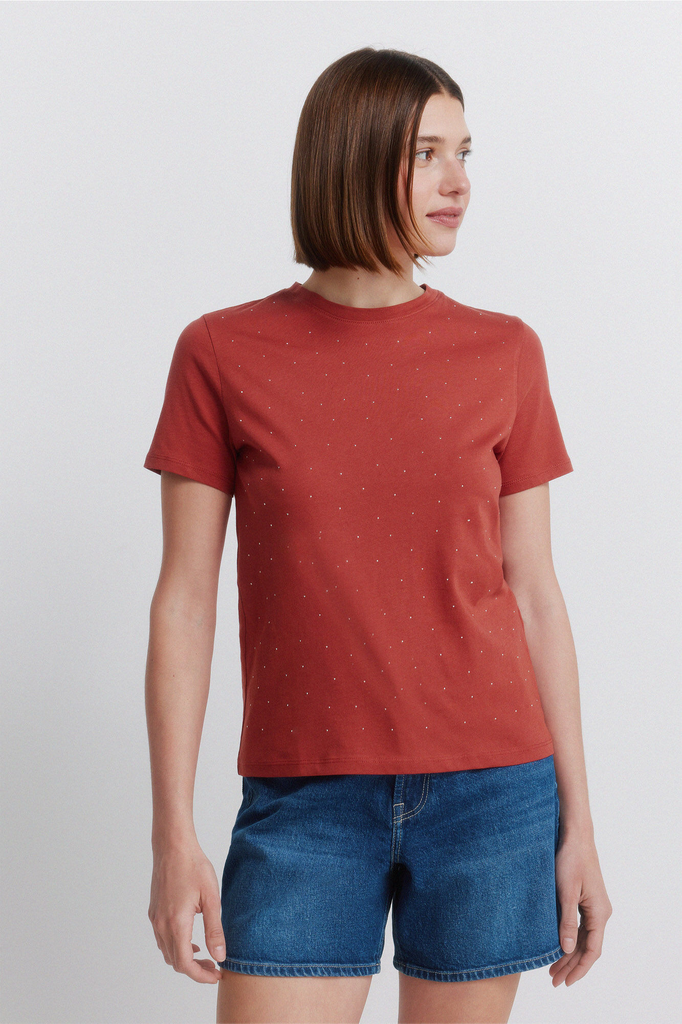 Springfield Playera manga corta de puntos