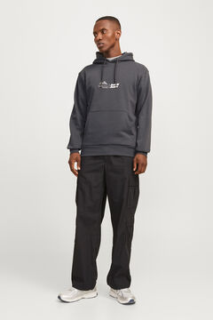 Springfield Sudadera relaxed fit capucha gris