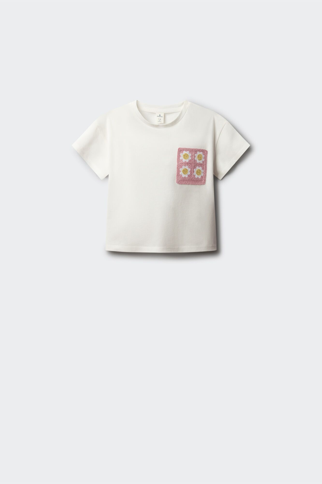 Springfield Kids Playera de manga corta con bolsillo de crochet para ni&ntilde;a