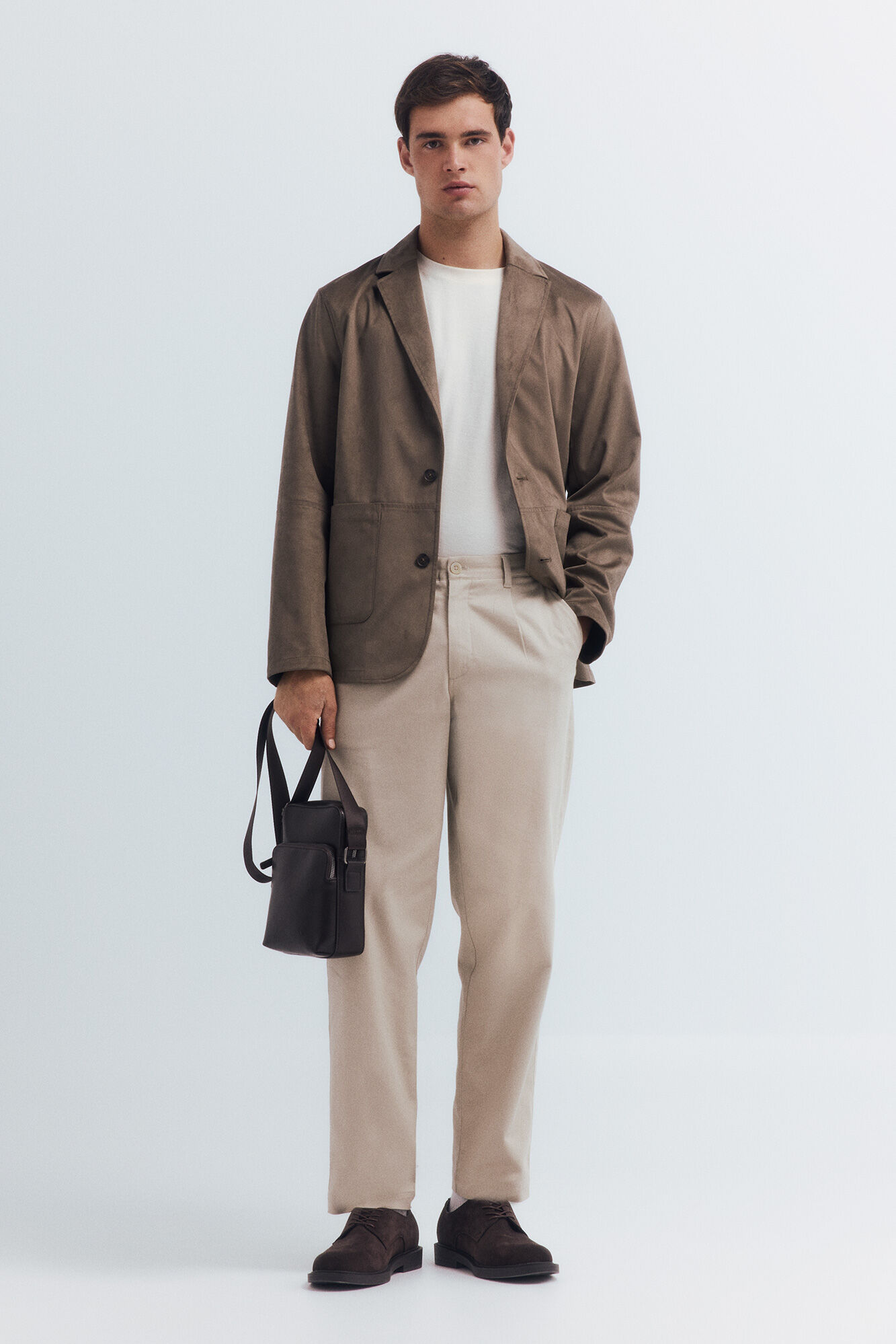 Springfield Blazer efecto ante caf&eacute;