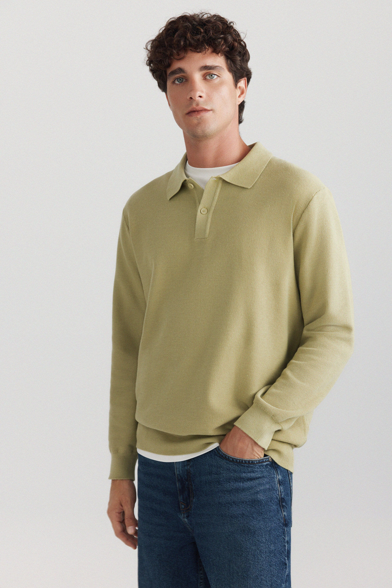 Springfield Polo de estructura con botones