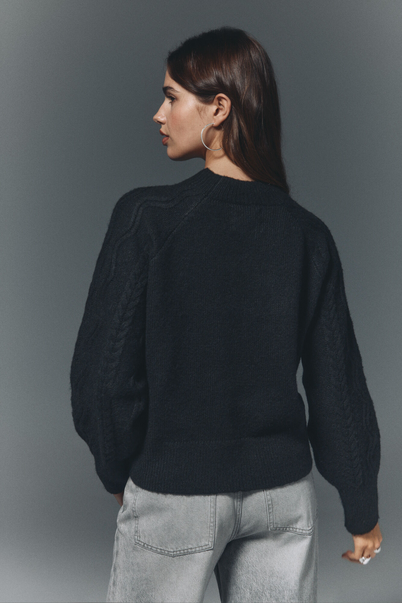 High Spirits Jersey drapeado gris