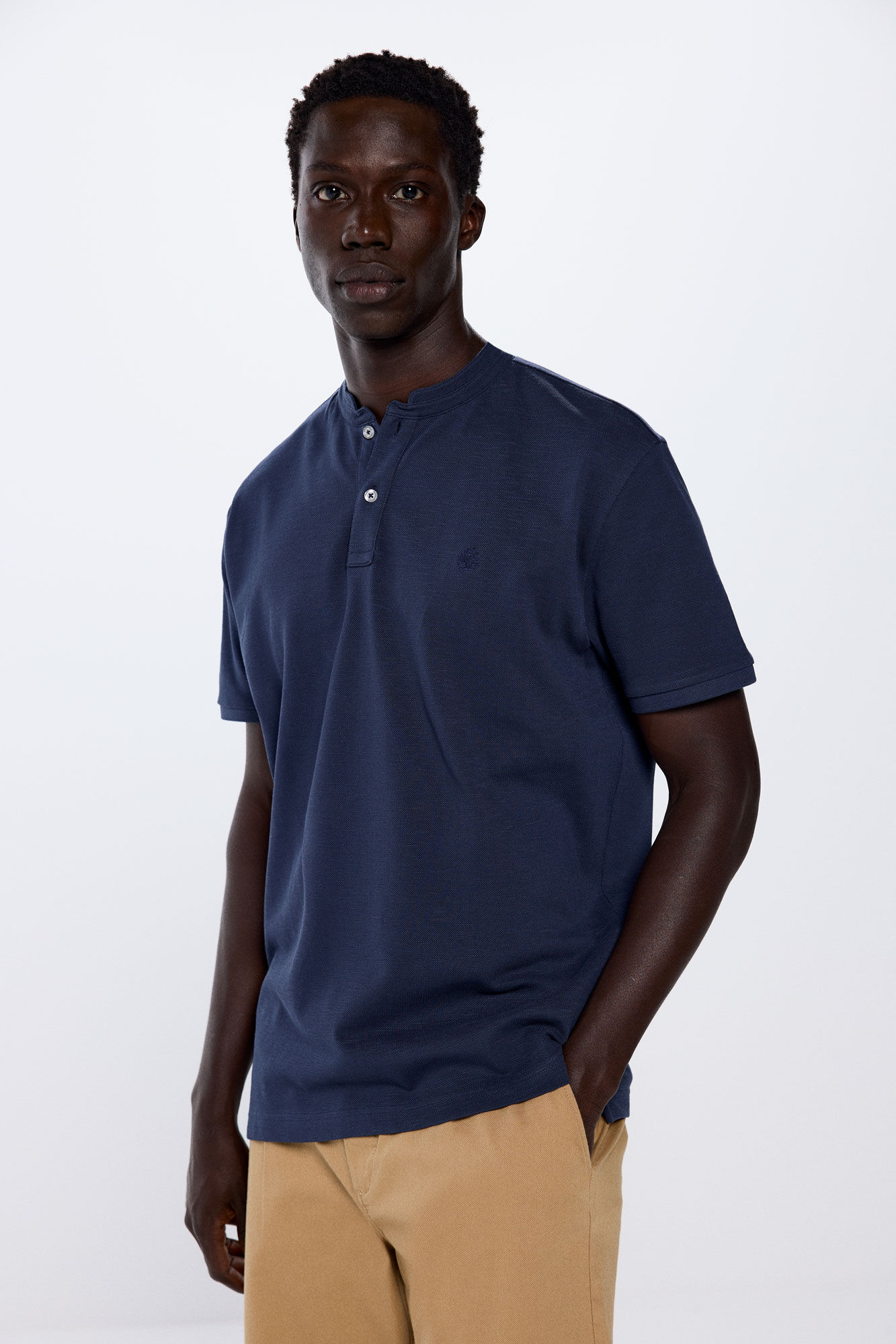 Polo pique cuello mao Polos de hombre Springfield MX