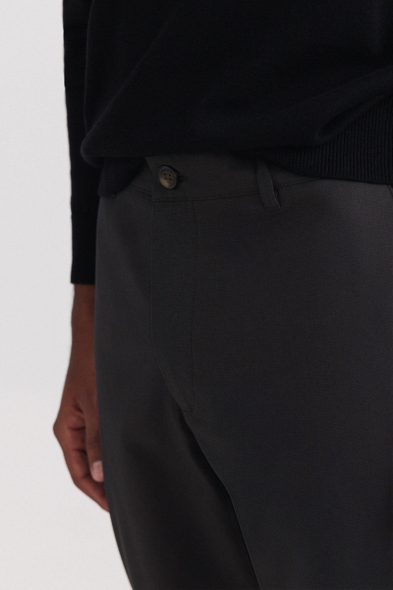 Springfield Pantal&oacute;n chino de estructura bicolor comfort fit caf&eacute;