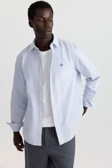 Springfield Camisa oxford de rayas azul tinta
