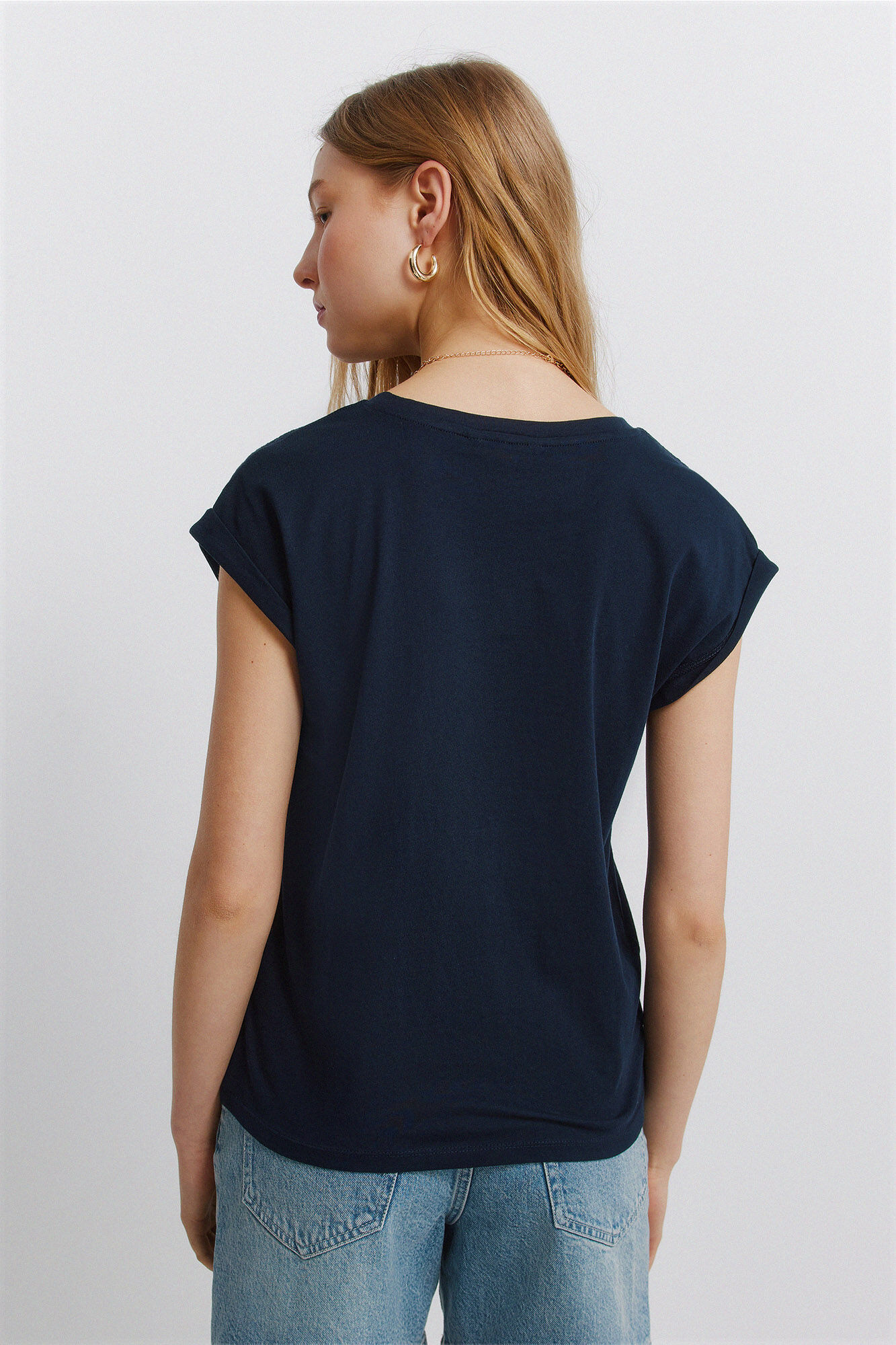 Springfield Playera de crochet de hombro negro