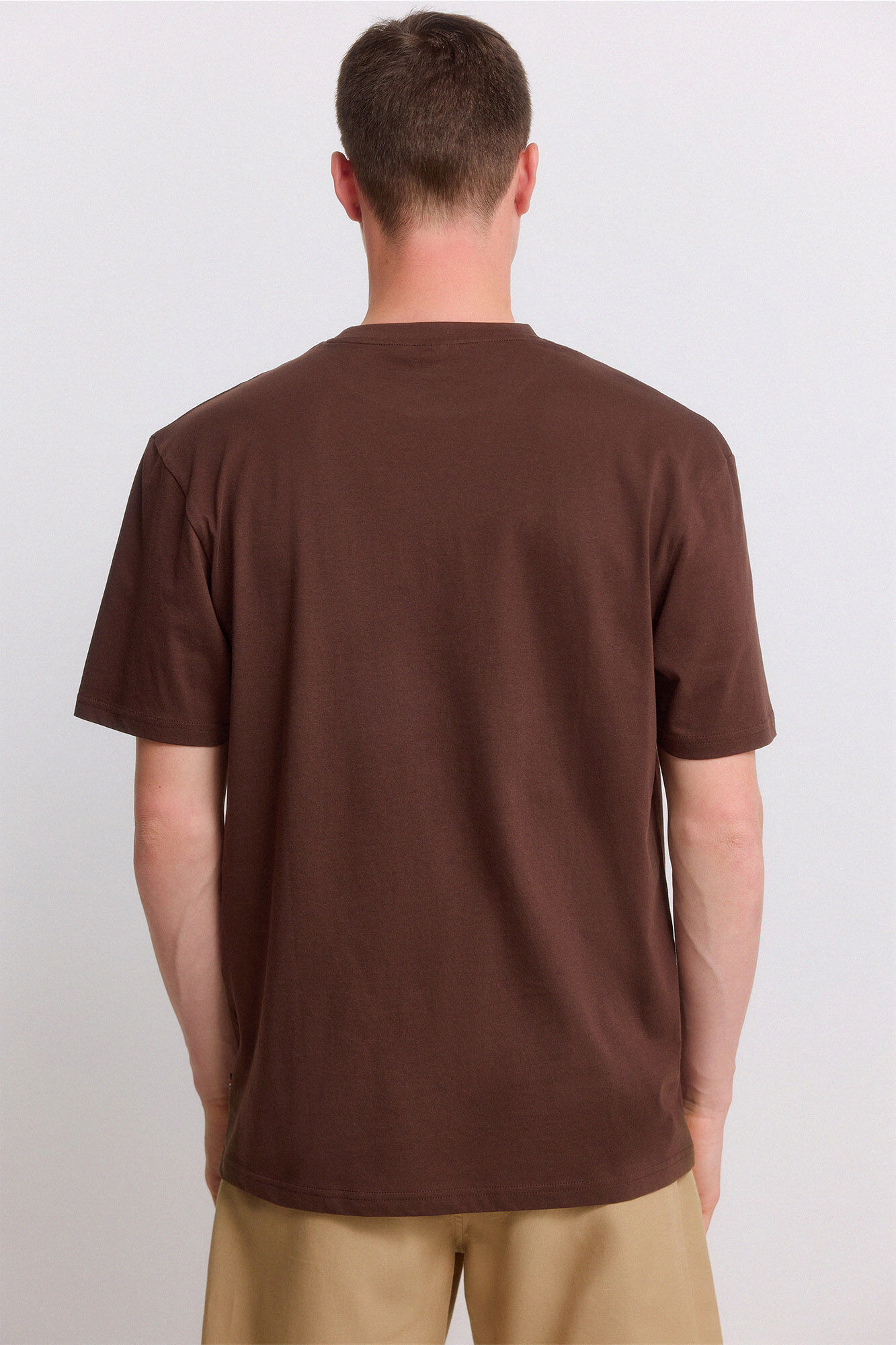 Springfield Playera con mensaje japon&eacute;s caf&eacute;