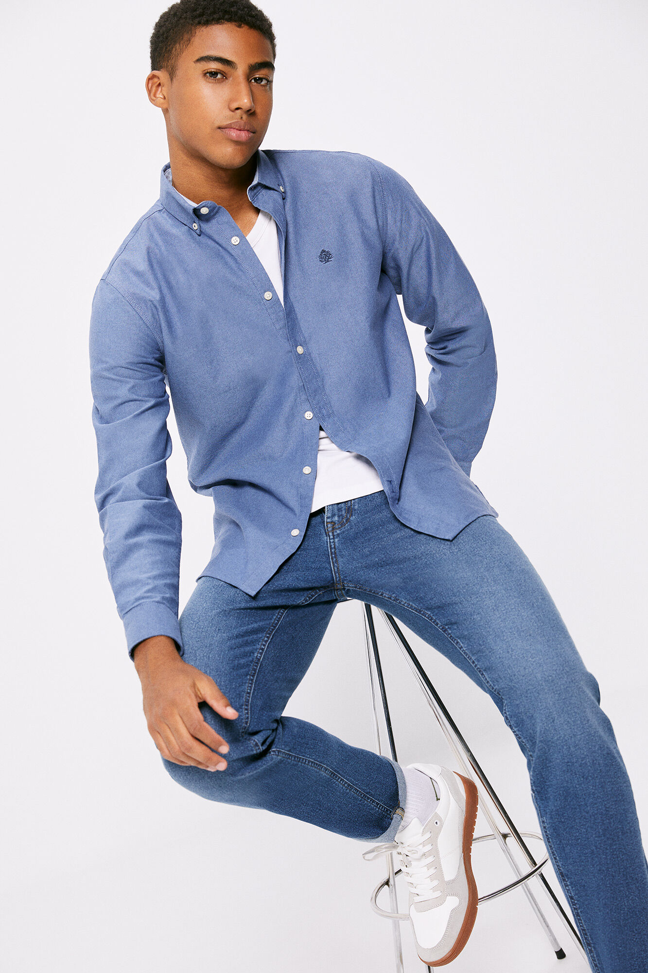 Camisa oxford sales hombre springfield