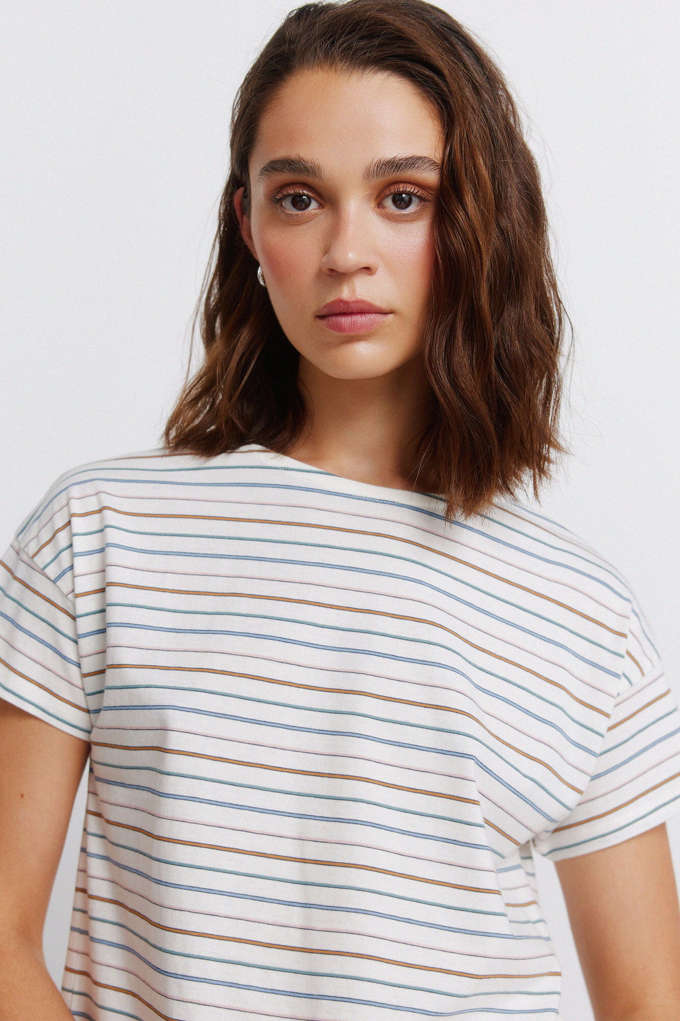 Springfield Playera de algod&oacute;n doble raya