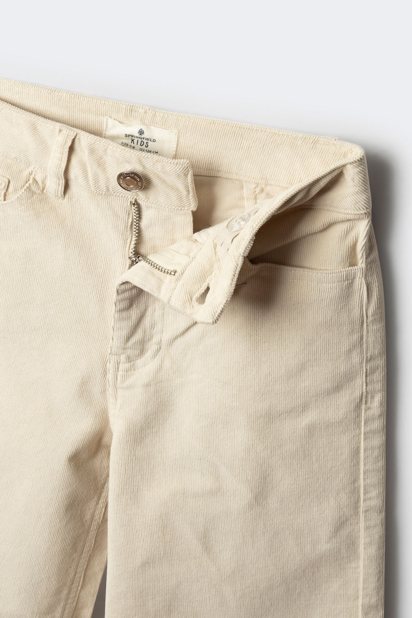 Springfield Kids Pantal&oacute;n culotte de micropana para ni&ntilde;a blanco