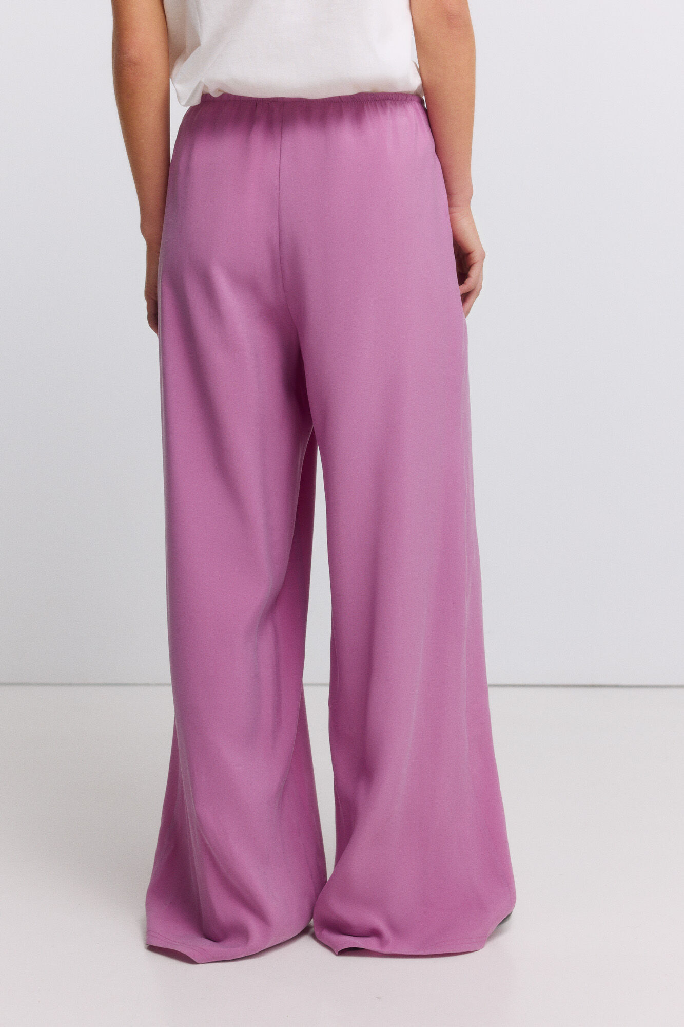 Springfield Pantal&oacute;n jogger wide leg morado/lila