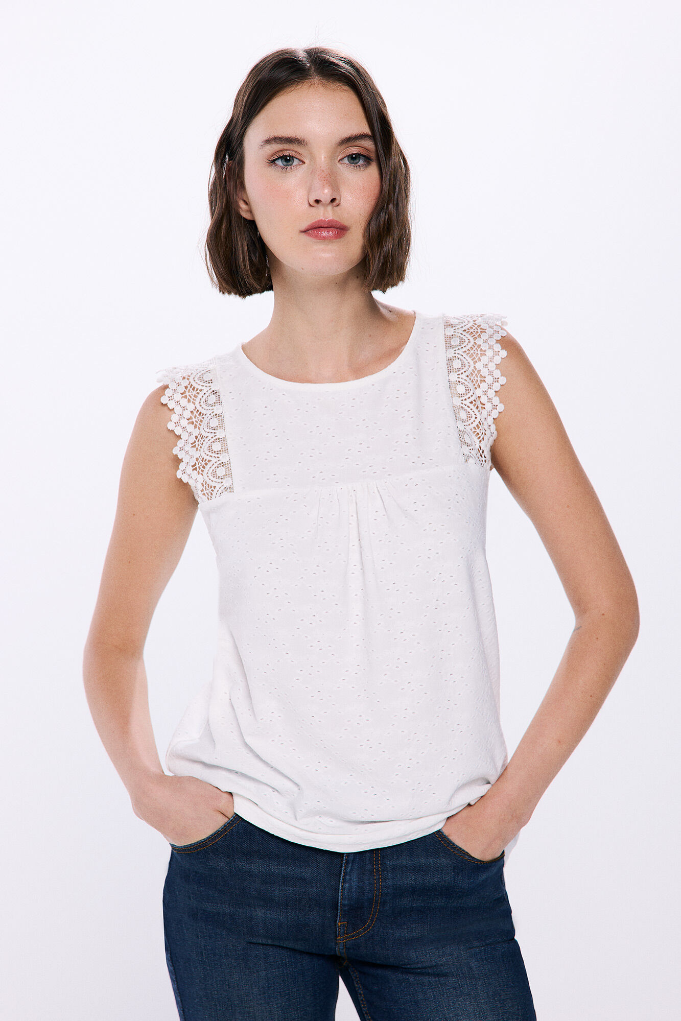 Springfield Playera hombros lace