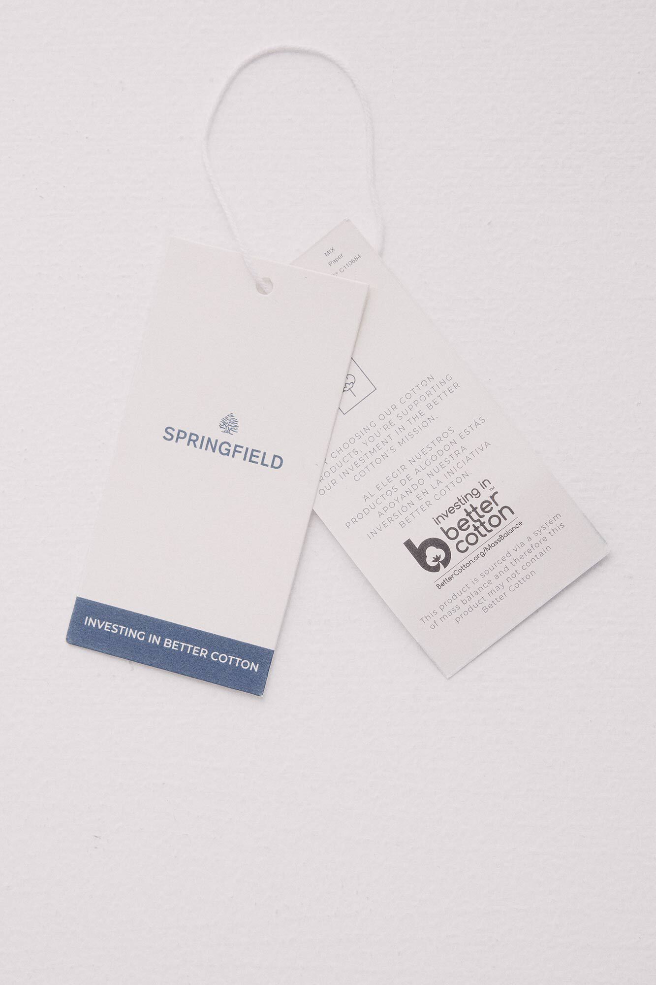 Springfield Jersey b&aacute;sico con bloques de color caf&eacute;