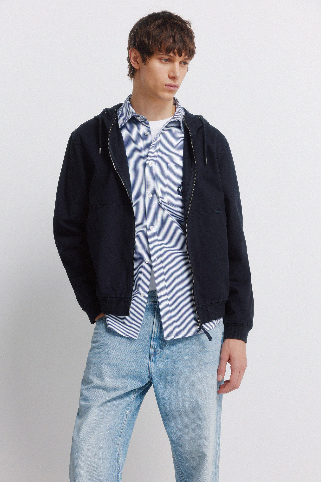 Springfield Jeans lavado medio claro straight fit azul