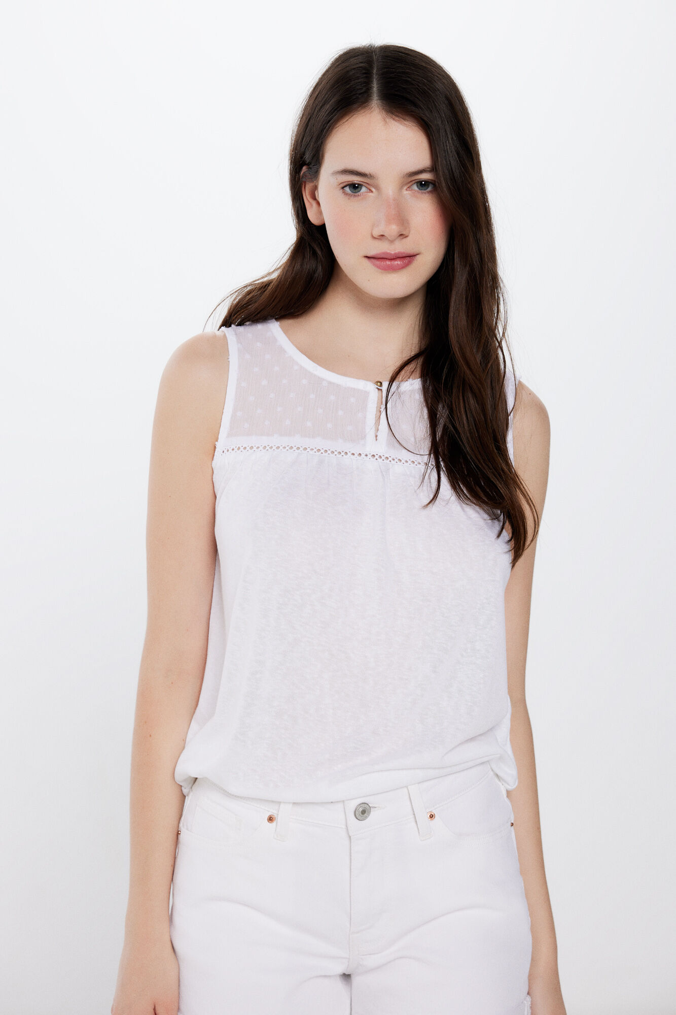 Springfield Playera cuello bot&oacute;n plumet&iacute;