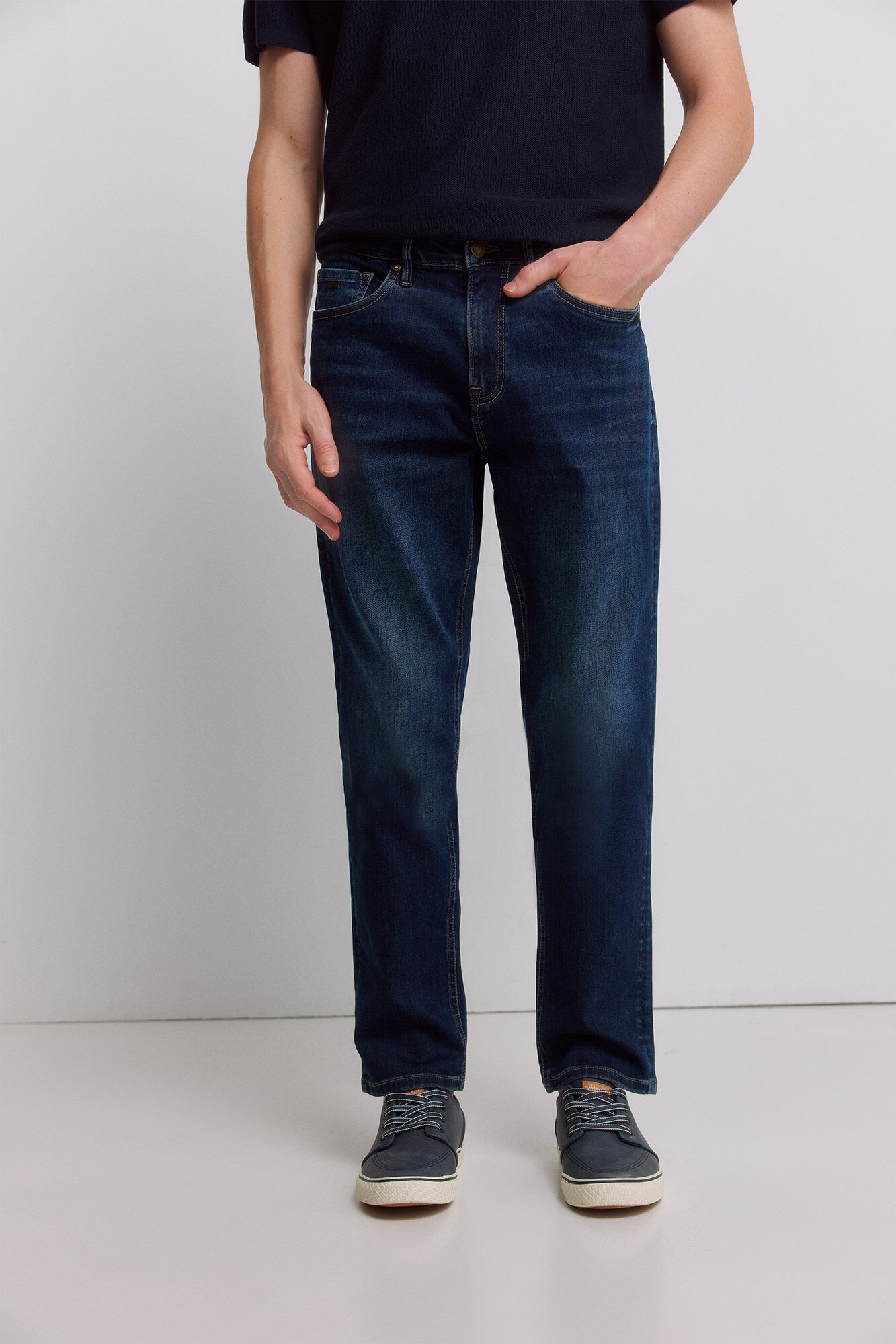 Springfield Jeans slim fit azul muy oscuro turquesa
