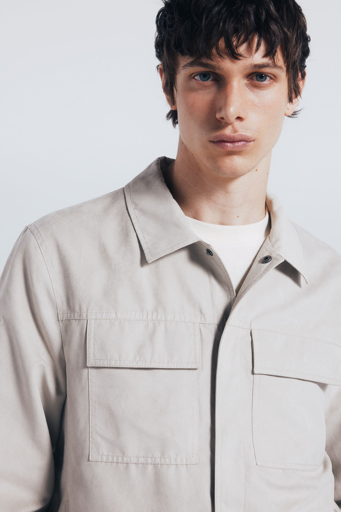 Springfield Chamarra efecto ante caf&eacute;