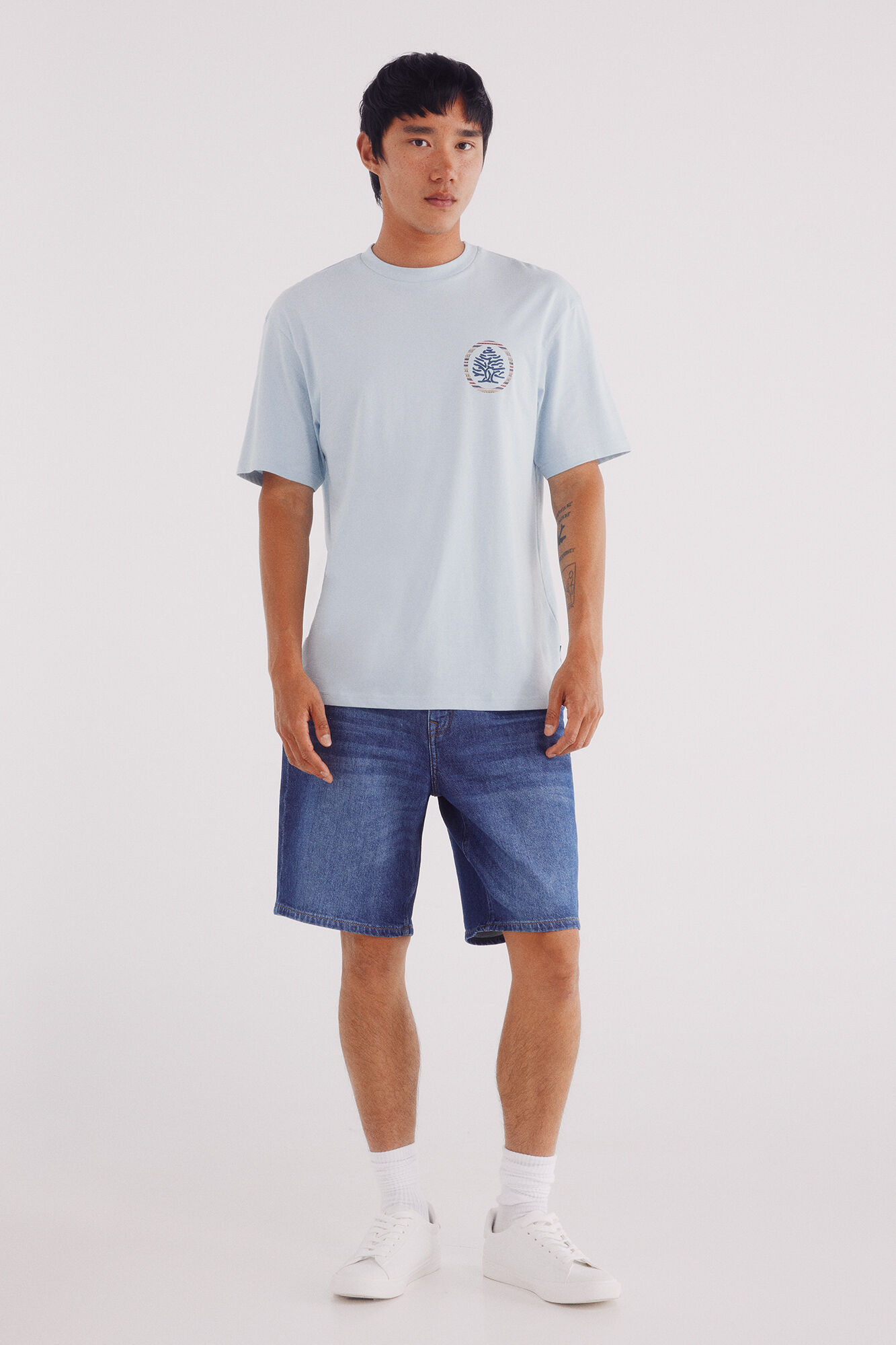 Springfield Playera &aacute;rbol &eacute;tnica estampado