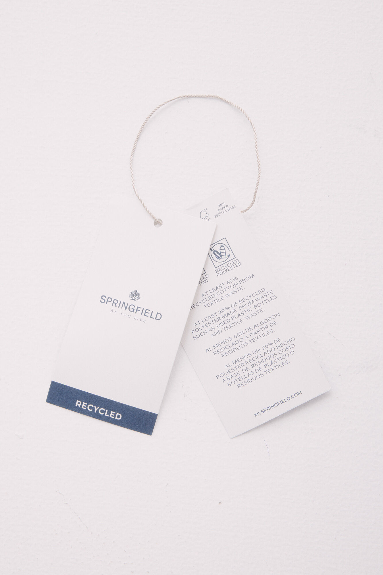 Springfield Su&eacute;ter manga corta rayas y estructura marino