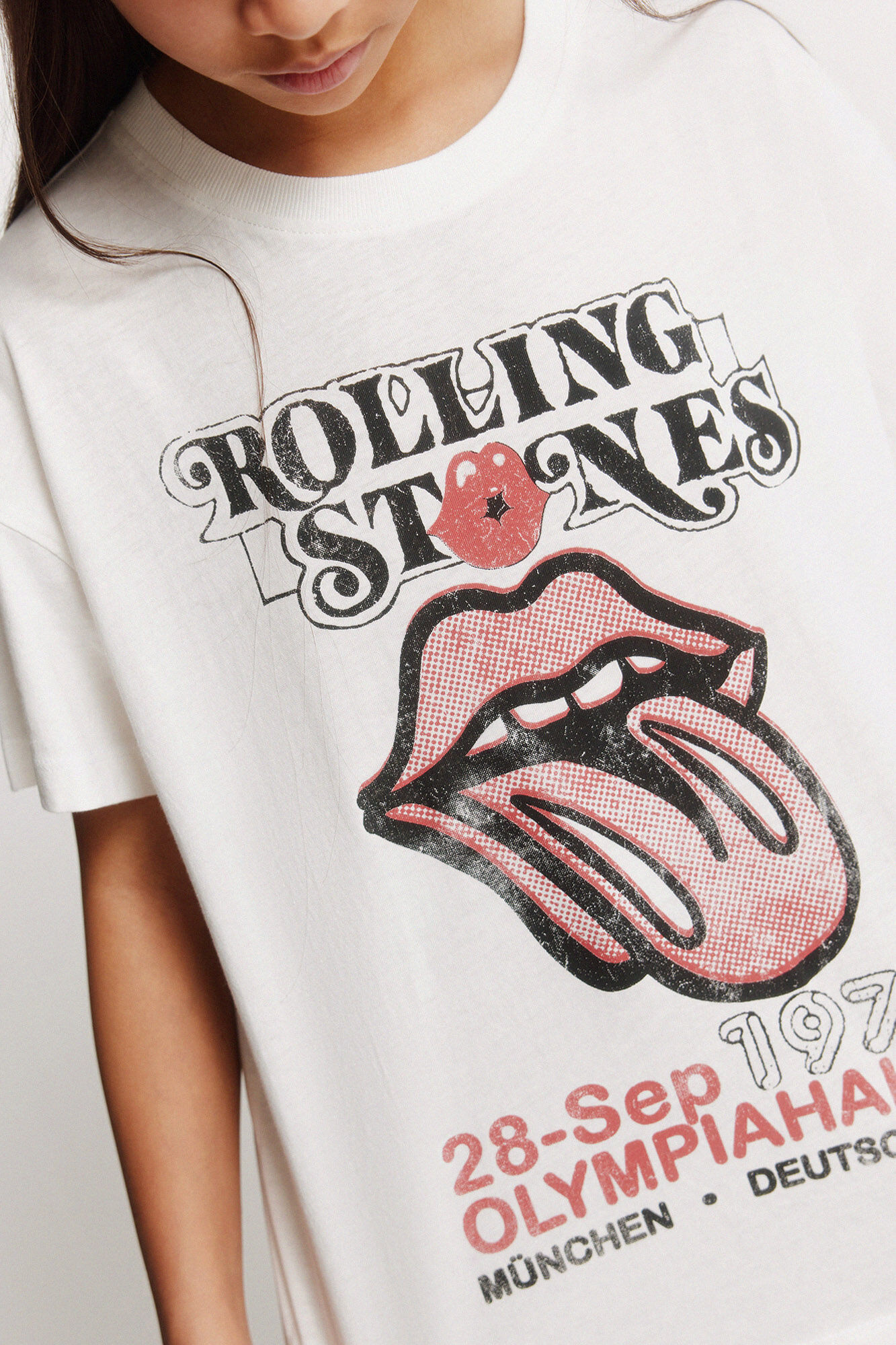 Springfield Kids Playera Rolling Stones para ni&ntilde;a marfil