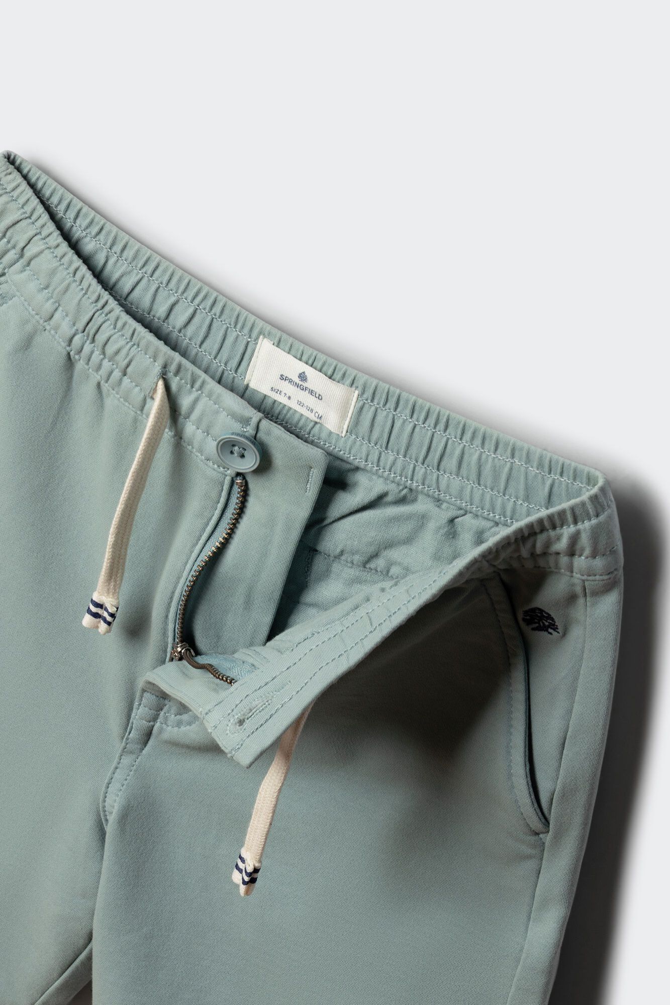 Springfield Kids Bermudas chino de punto para ni&ntilde;o azul