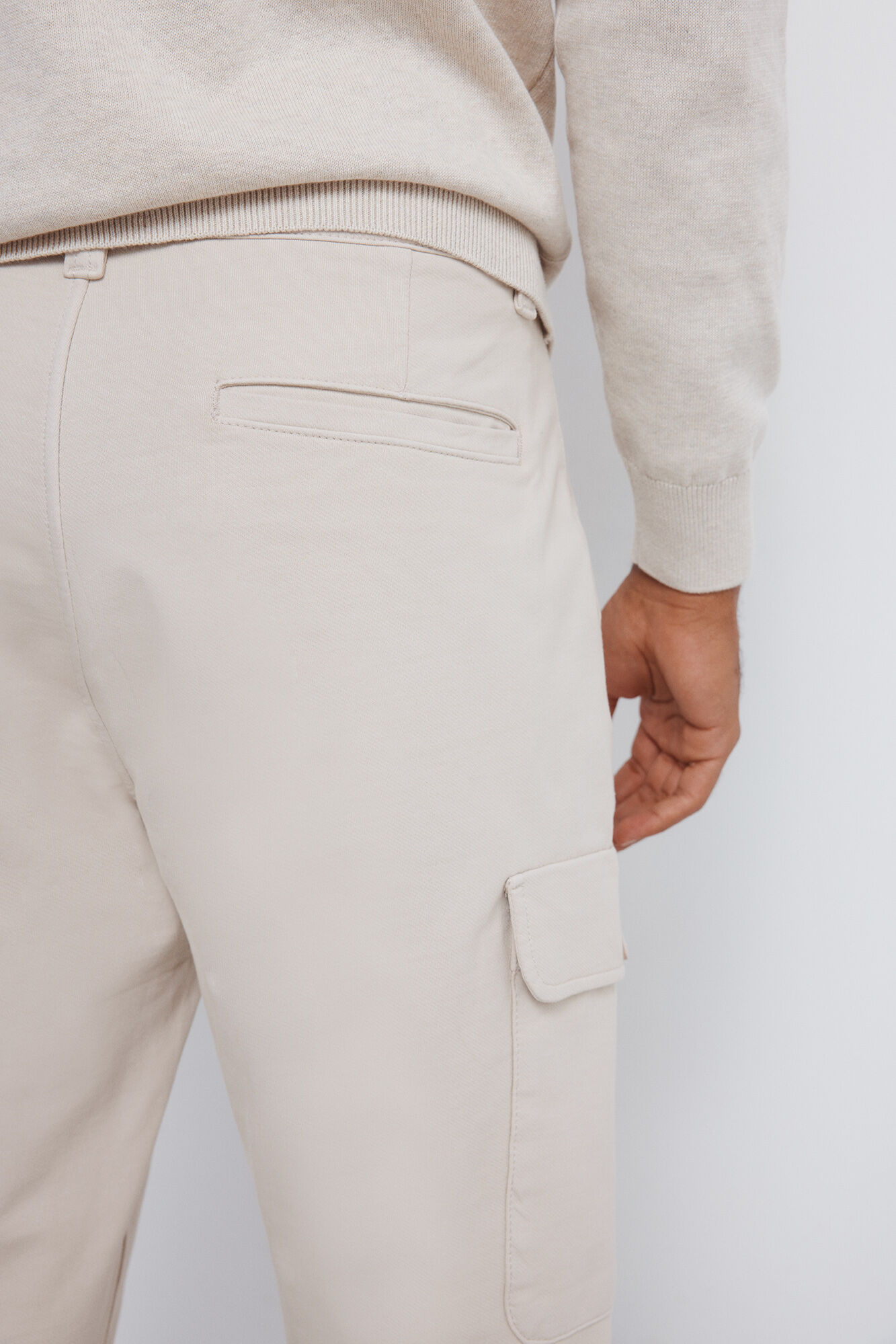 Springfield Pantal&oacute;n cargo de ajuste c&oacute;modo beige
