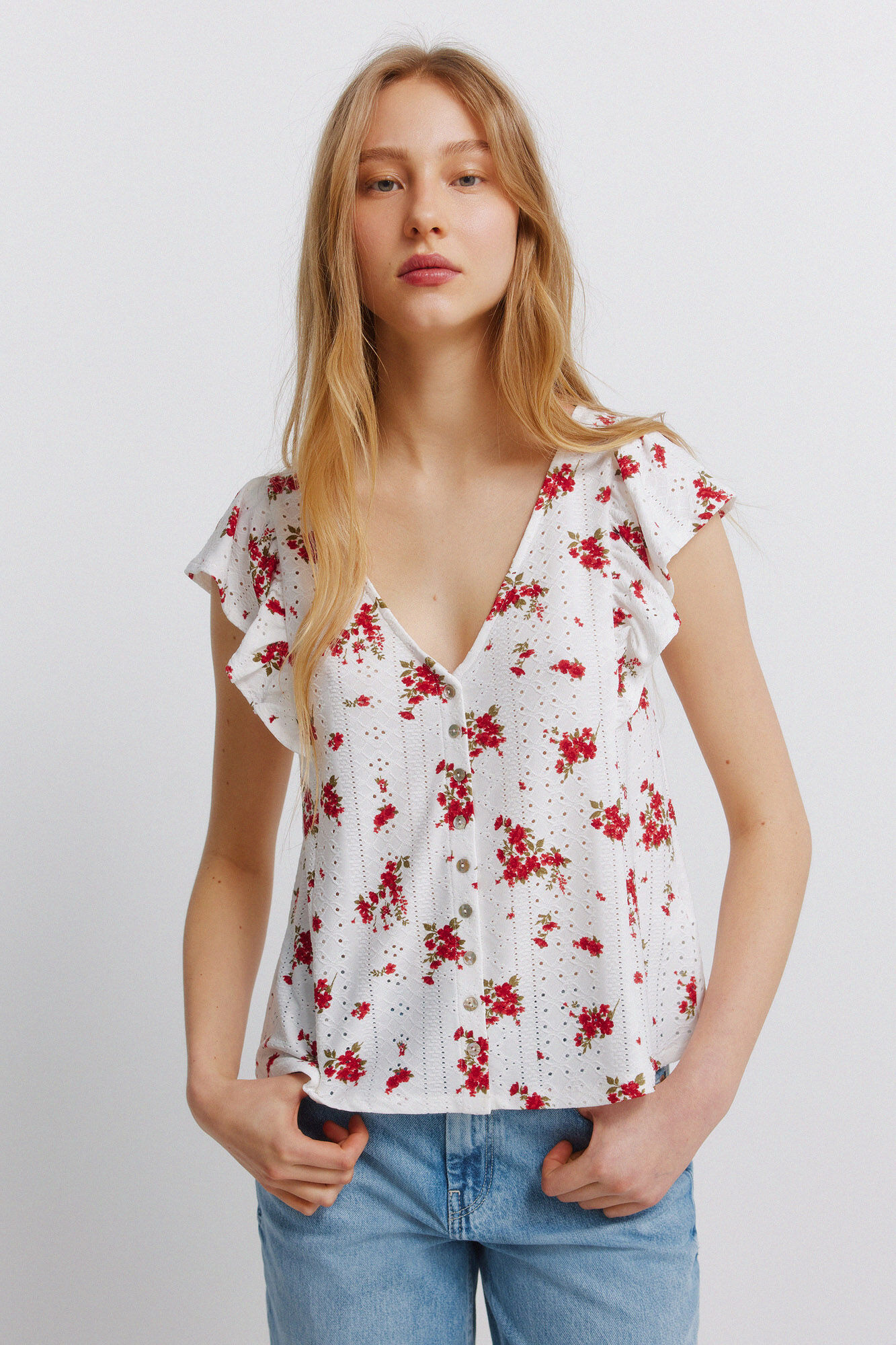 Springfield Playera de manga corta bordada