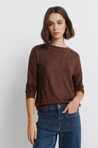 Springfield Playera con tachuelas en la parte delantera