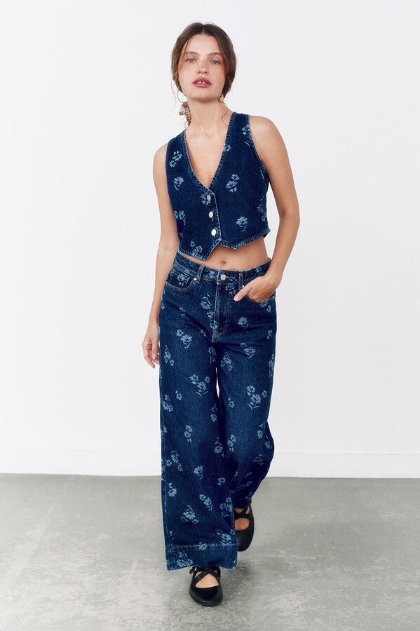 High Spirits Jeans "Camellia"  azul