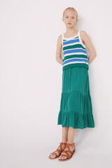 Springfield Falda midi niña verde