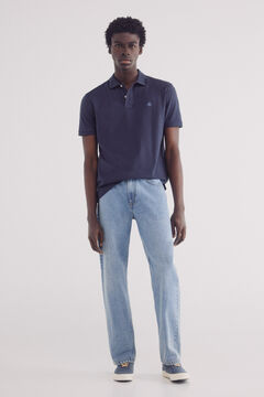 Springfield Polo piqué básico regular fit azul