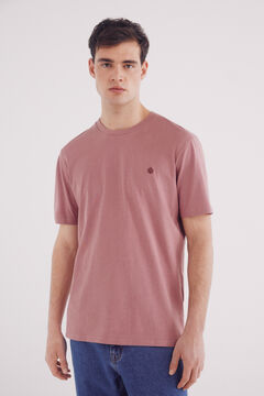 Springfield Playera básica cuello redondo naranja