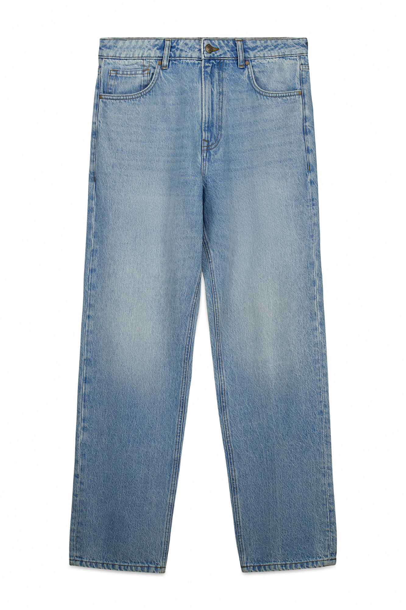 Springfield Jeans lavado medio claro straight fit azul