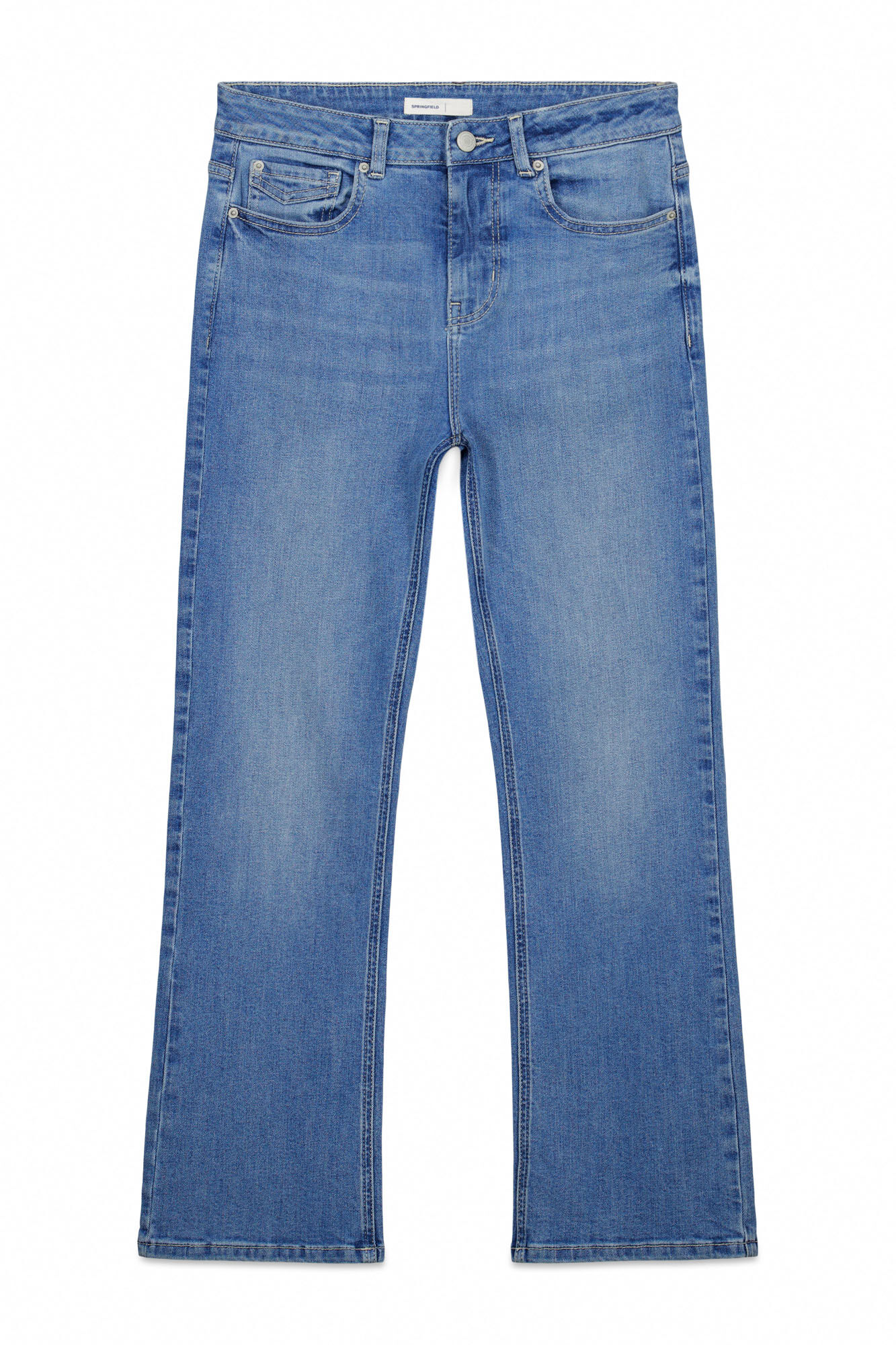 Springfield Jeans acampanados azul tinta
