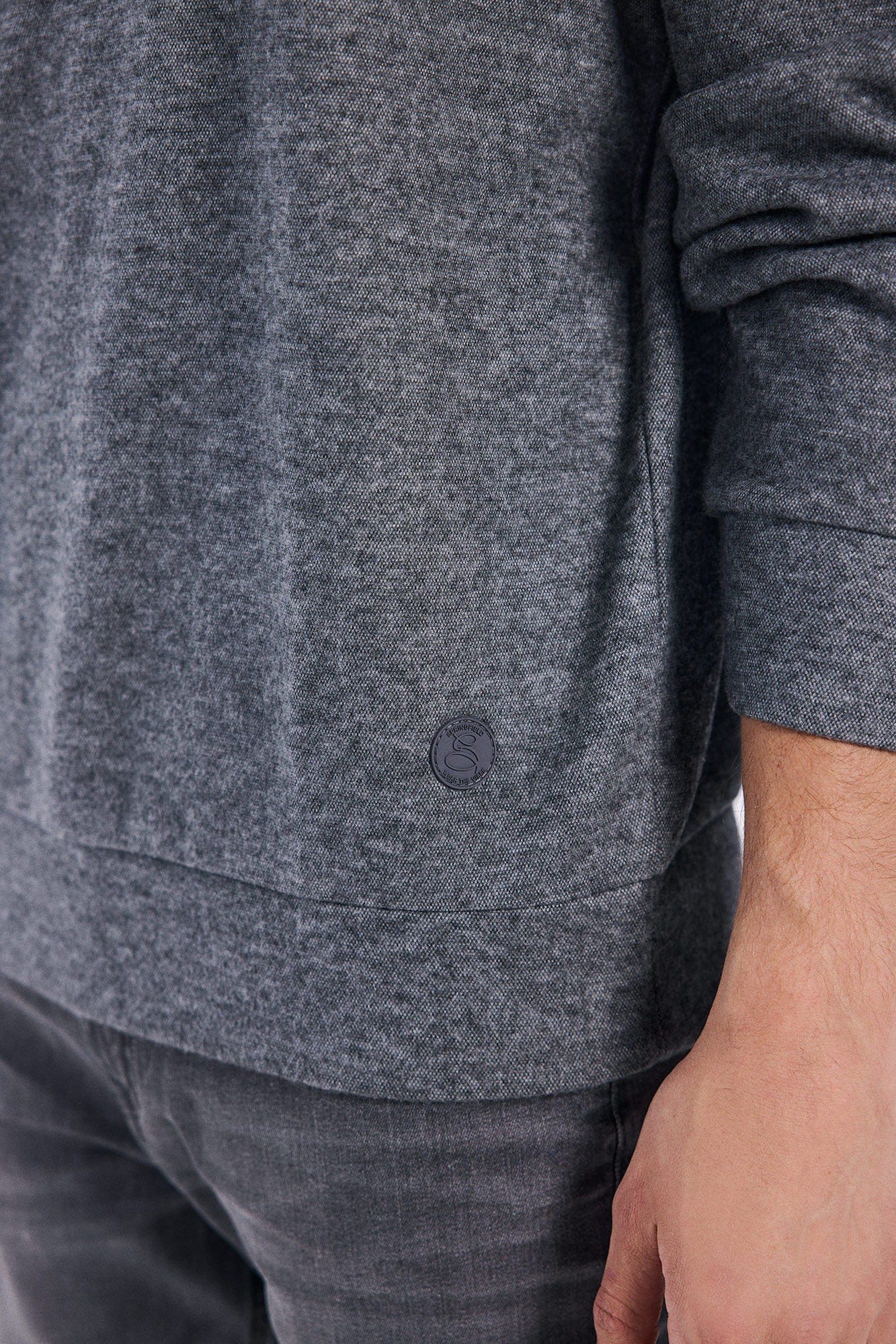Springfield Sudadera textura gris