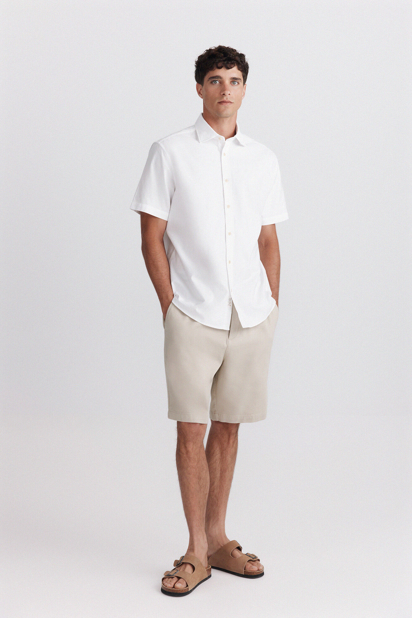 Springfield Camisa oxford de manga corta