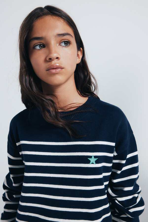 Springfield Kids Suéter marinero niña azul